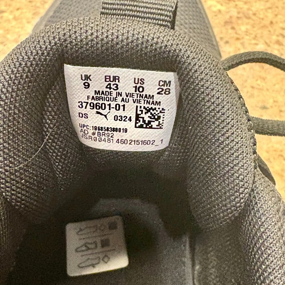 Mens Puma Voltaic Evo Running Shoe w/Softfoam - Black Size 10M - Picture 11 of 11